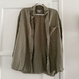 ZARA - Men's Olive Green shirt